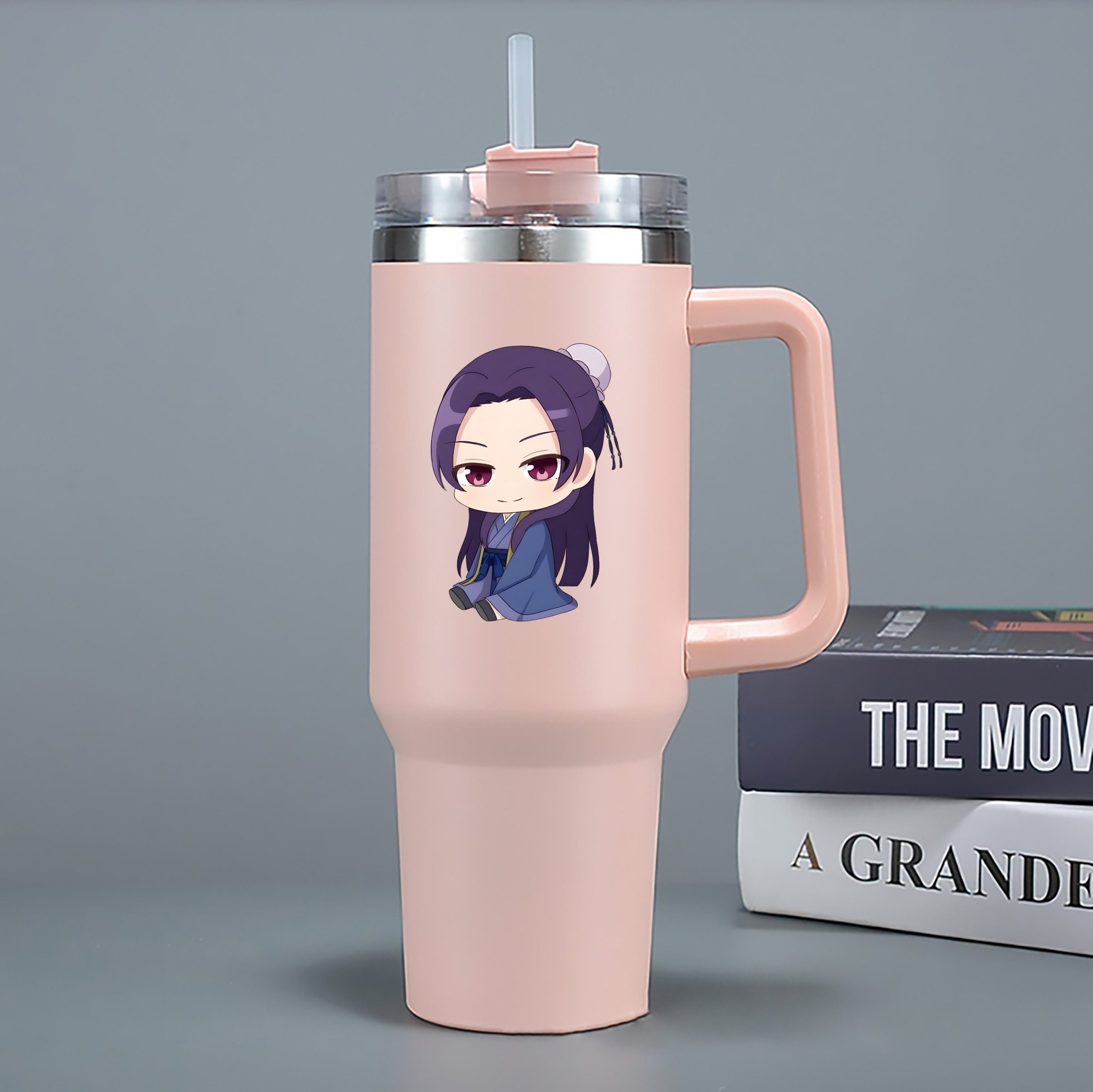 （画像用） 薬屋のひとりごと The Apothecary Diaries 1200mL車用タンブラー - クリスタルステッカー（プラスチックストロー付き）